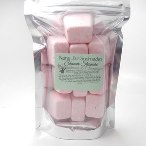 Shower steamers, Strawberry & Champagne, Aromatherapy, Shower Tabs, Shower Fizzies