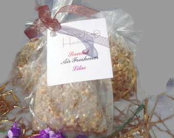 Lilac Scented Sachet: Aroma Bead Air Freshener Bag