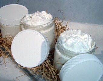 Whipped Shea Body  Butter - Jasmine - 4 ounce -whipped body butter-body butter- Vegan friendly.Body butter with coconut oil added