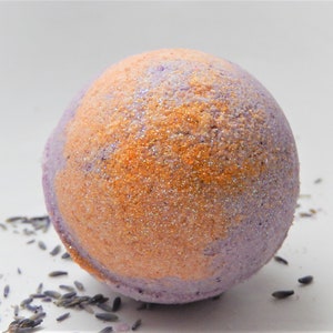 Lemongrass Lavender Large Bath Bomb, Bath Melt, Extra Large Bath Bomb, Bubble Bath Bomb, Embeds inside
