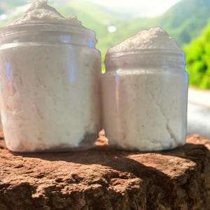 Whipped Shea Body Butter - Beautiful Day- 8 ounce - Vegan friendly. Body butter with coconut oil added