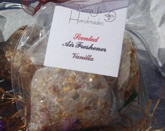 Vanilla Scented Sachet: Handmade Air Freshener Bag