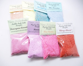 Fizzing Bath Salts Sampler: Epsom Salts, Essential Oils, 6-Pack