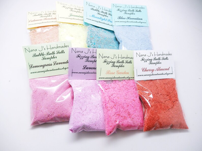 Bubble Bath Salts Fizzing Bath Salts Bubble Barbath Etsy
