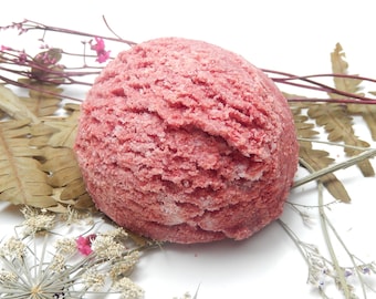 Bubble Bar Bath Truffle, Strawberries, Extra large, Over 4 ounces, Bath Bomb, Ice Cream Scoop, Bubble Bath, Soaps, Bath and Beauty