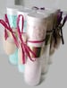 Bath Salts-You get 4   6 oz. tubes each with wooden scoop. Choice of scents.Plus free shipping-Made by Nana J's Handmades, 