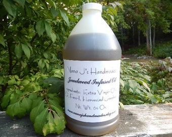 Organic Jewelweed Infused Oil: Handmade Herbal Remedy - 64 Oz