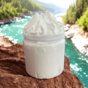 Whipped Shea Butter - Lavender - 8 ounce - Vegan friendly. Body butter with coconut oil, kokum butter and shea butter-whipped body butter