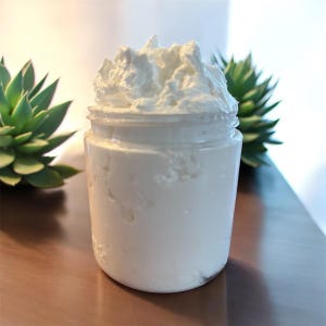 Whipped Shea Body  Butter - Jasmine - 4 ounce -whipped body butter-body butter- Vegan friendly.Body butter with coconut oil added