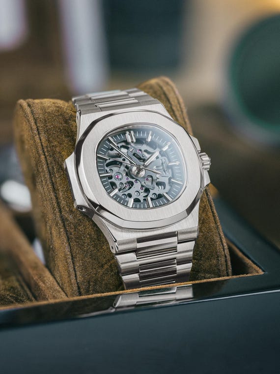 Nomods Custom Skeleton Watch Open Work With NH72 Movement