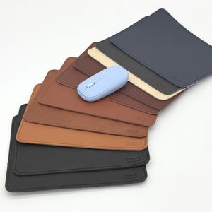 Tapis de souris informatique en cuir