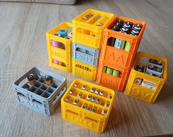 4 Types of Beer Crate Battery Storage STL FILE
