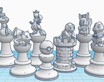 Pokemon Chess STL MEGA PAKIET