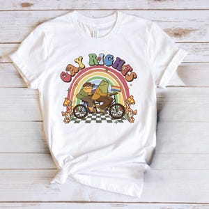 Funny Frog Gay Rights, LGBT Rainbow T-shirt, Funny LGBT Shirt, Frog And Toad Pride T-Shirt, LGBTQ Shirt, Pride Month Gift, Pride T-Shirts