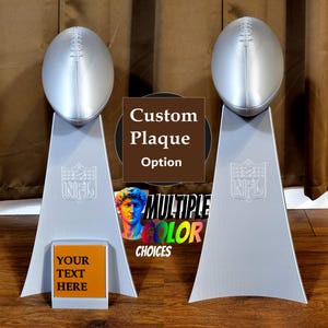 LARGE Vince Lombardi Trophy -  Customizable Super Bowl Trophy Replica - Fantasy Football Trophy - Unique Super Bowl Gift for Sports Fans