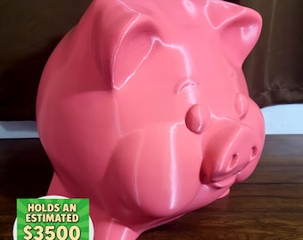 XL Piggy Bank – Giant Coin Bank Holds 3500 USD