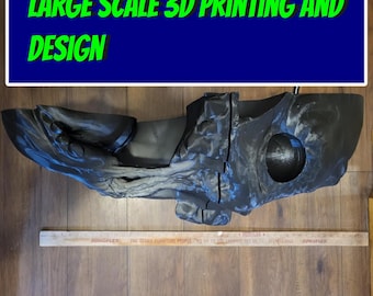 LARGE CUSTOM 3D-printservice - 20 inch en groter - grote rekwisieten - functionele onderdelen
