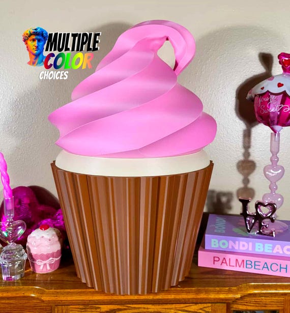 HUGE Custom Cupcake Prop 25” |  Food Decor for Bakery/Café/Sweet Tooths - Hollow Storage