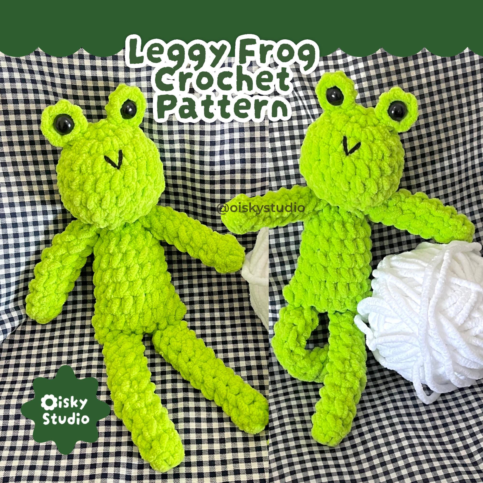 30 Leggy Frog Crochet Patterns to Charm Kids and Frog Fans 17 Leggy Frog Crochet Pattern
