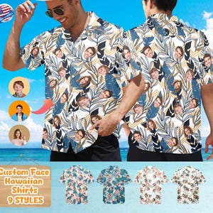Personalized Face Hawaiian Shirt: Custom Photo Aloha Shirt