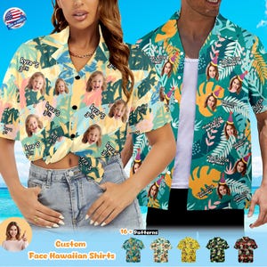 Personalized Face Hawaiian Shirt: Custom Vacation Matching Shirts