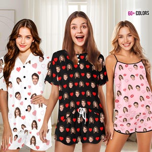 Pijama con foto personalizada: caras de pareja personalizadas en la ropa de dormir