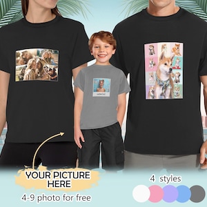 Custom Photo Tshirt, Custom Family Pictures T-shirt, Custom Pet Photos Shirt, Personalized Family Picture Tee, Custom Shirt With Photo Name