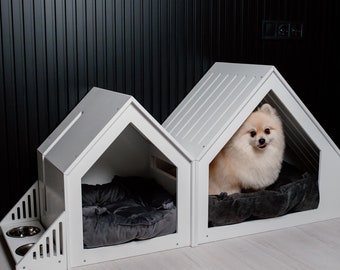 DIY 室内犬小屋プラン [犬用クレート、木製犬小屋、犬用樽、ペット