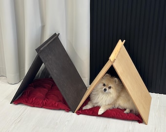 Modern Barn Style Dog House Set: Eco-Friendly Pet Bed Furniture