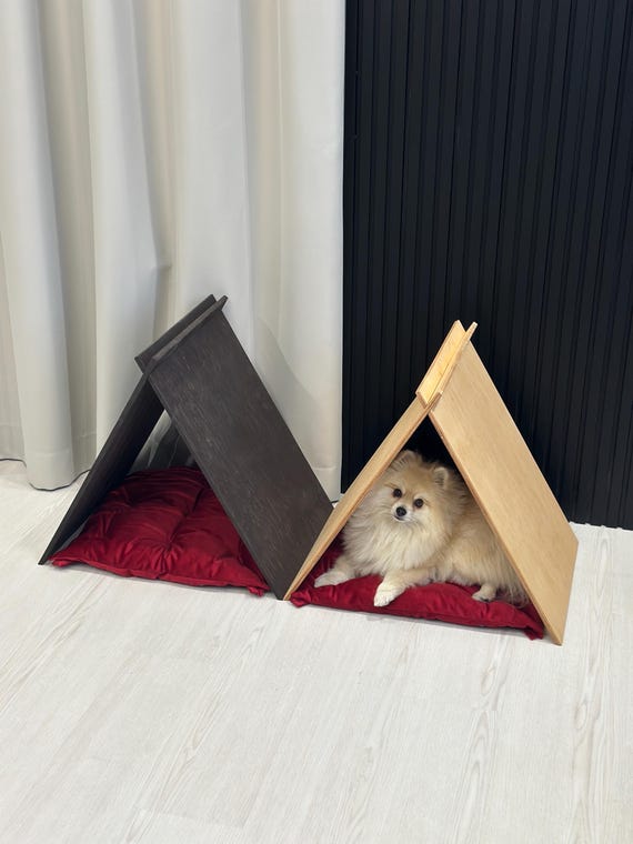 Conjunto de artículos: casetas para perros ecológicas claras y