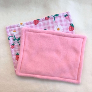 Polar Fleece Potty Pad for Cuddle Sacks by Gizmo & Co, Choose Your Print, Small Cage Liner Potty Pad for Guinea Pig Cage, 30cm x 23cm