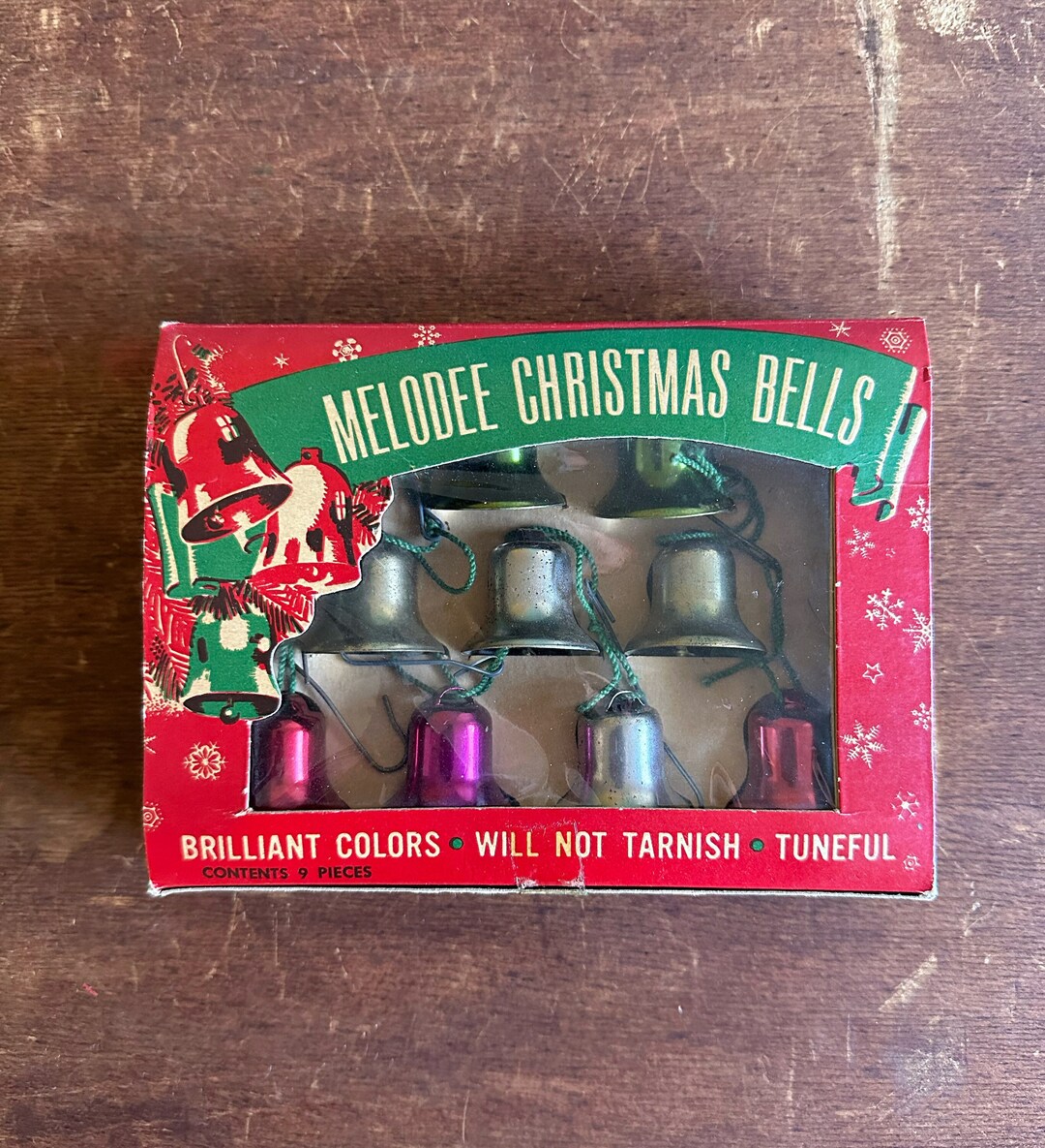Vintage Metal Bell Christmas Ornaments / Melodee Bells / in Etsy