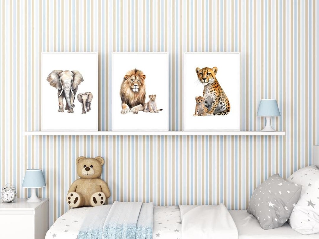Nursery Art Decor Vintage Gallery Wall Art Children Room Art Winter