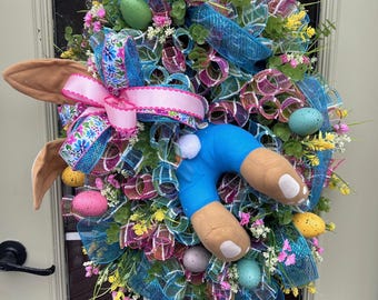 Easter Bunny Butt Wreath