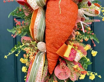 Carrot Easter Wreath