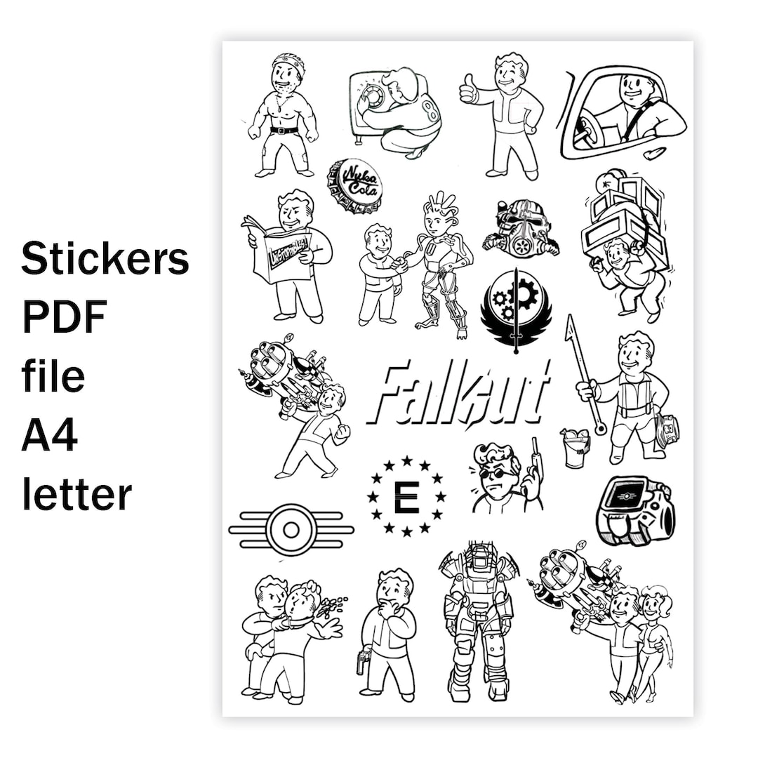 Piplayer Sticker Pip-boy Stickers. SVG and PDF Files Gaming Stickers - Etsy
