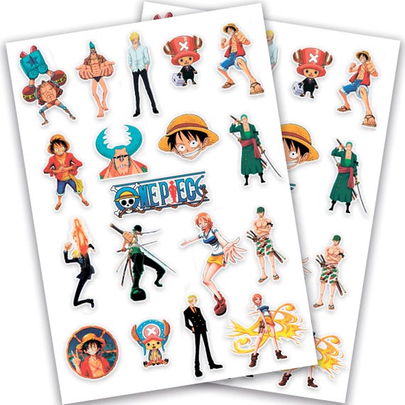 アニメステッカー「ワンピース」PDFファイルA4.letterデジタル - Etsy 日本
