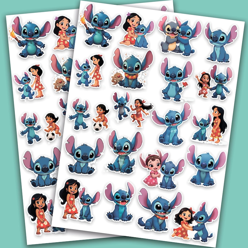 Stitch Type Sticker Stitch Stickers for a Weekly Planner, Album. Little Things and Trinkets ...