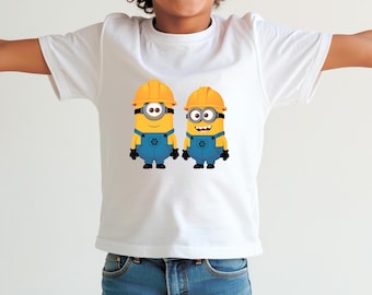 Clipart Minions. PNG files. 11x11 inches. Pattern for a T-shirt, sweatshirt. 4 files
