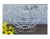 Vintage Planter Basket with pedestal base