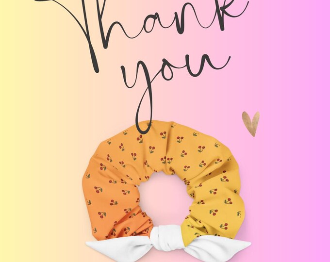 Patterned Hair Scrunchie – Stylish Hair Tie for Women & Girls