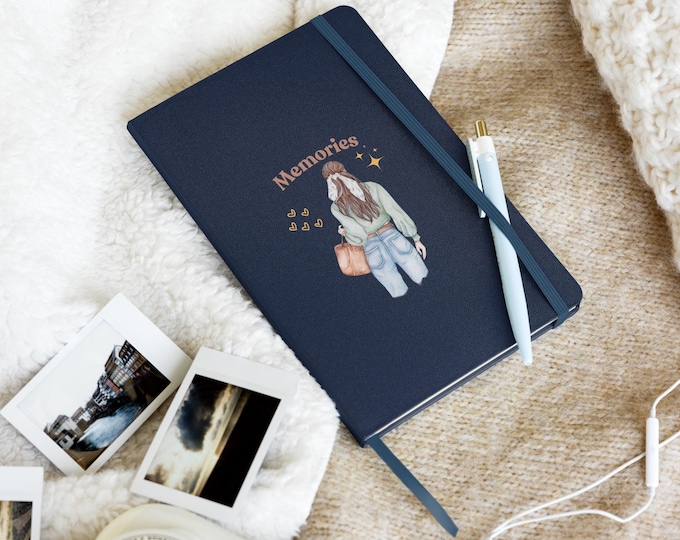 Notebook "Memories” – Cute Illustrated Journal for Girls | Softcover Lined Notebook | Gift for Daughter, Teen Girl, or Yourself