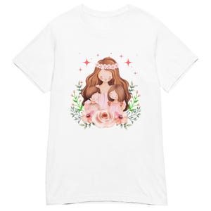Mama & Kids Shirt – Floral Watercolor Mother’s Love Tee | Matching Family Gift | Mom with Children Shirt | Mother’s Day Present