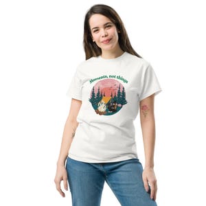 Moments Not Things” Nature Sunset T-Shirt – Aesthetic Minimalist Tee for Travelers and Dreamers