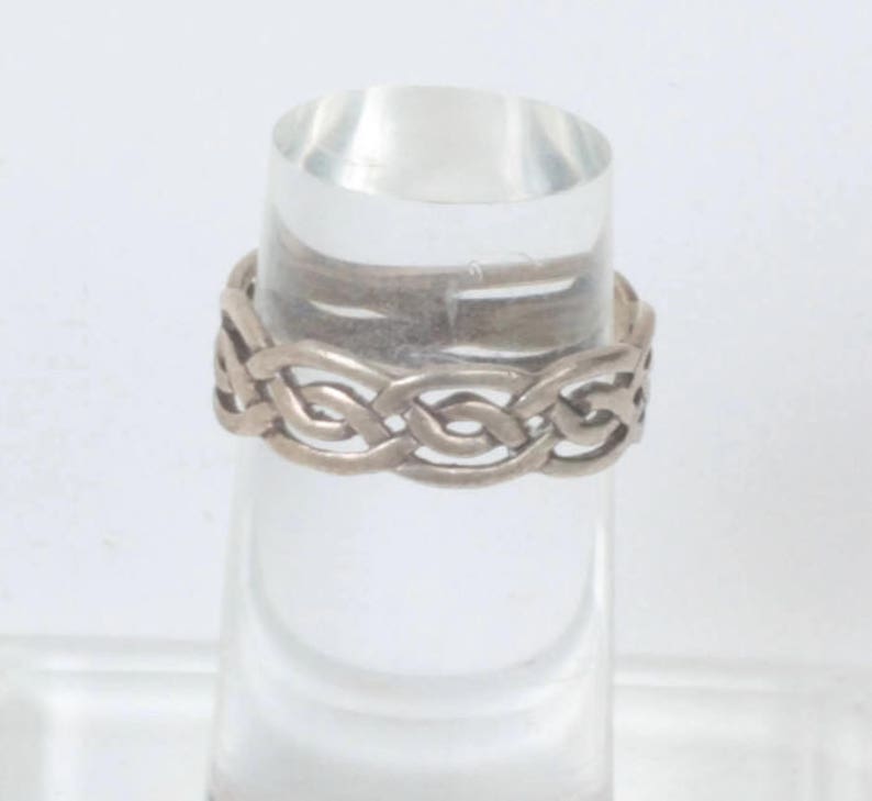 Vintage Celtic Style Ring Braided Design Size 6.25 Sterling Silver - Etsy
