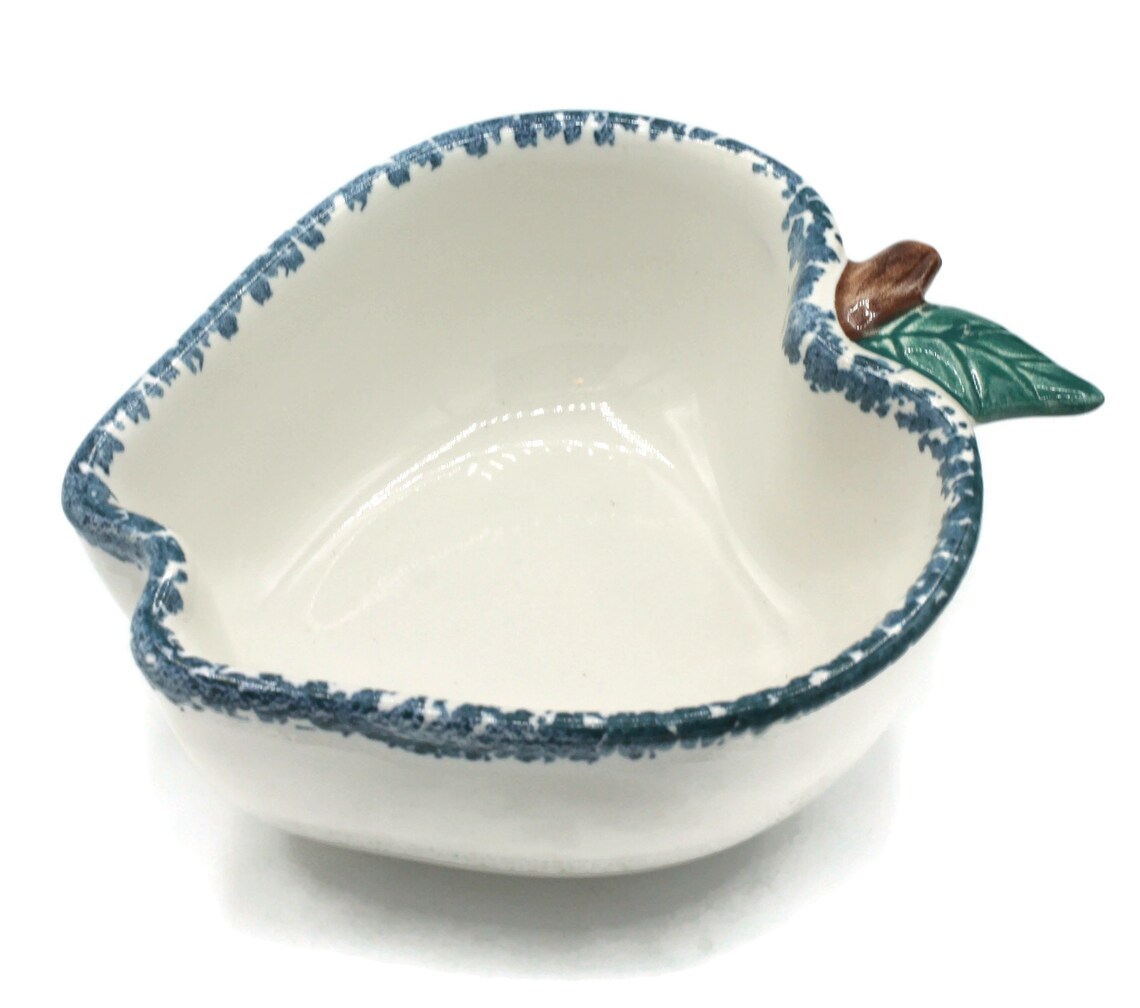 Chaparral Pottery USA Apple Shaped Dish Sponge Ware Smaller Etsy