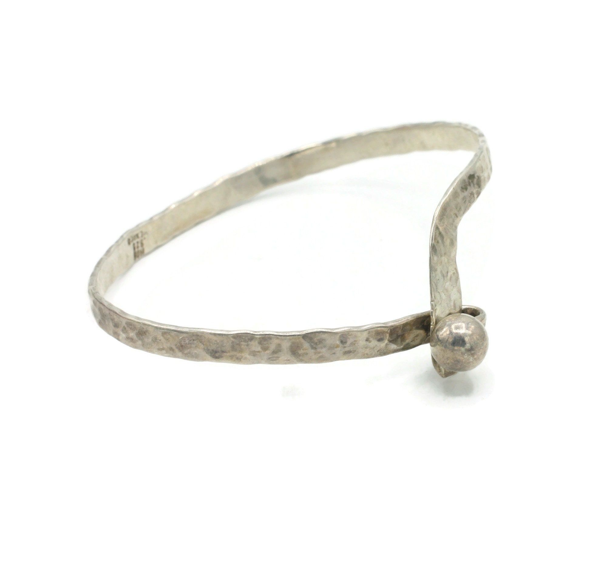 WSU Silver Square Bracelet