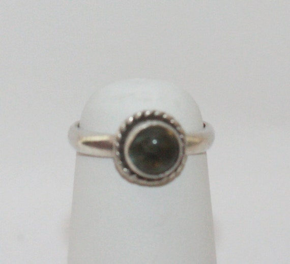 Labradorite and Sterling Silver Ring Bezel Set Ge… - image 6