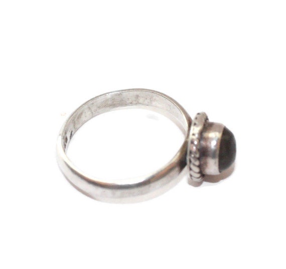 Labradorite and Sterling Silver Ring Bezel Set Ge… - image 3