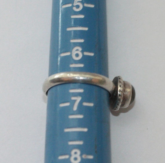 Labradorite and Sterling Silver Ring Bezel Set Ge… - image 8